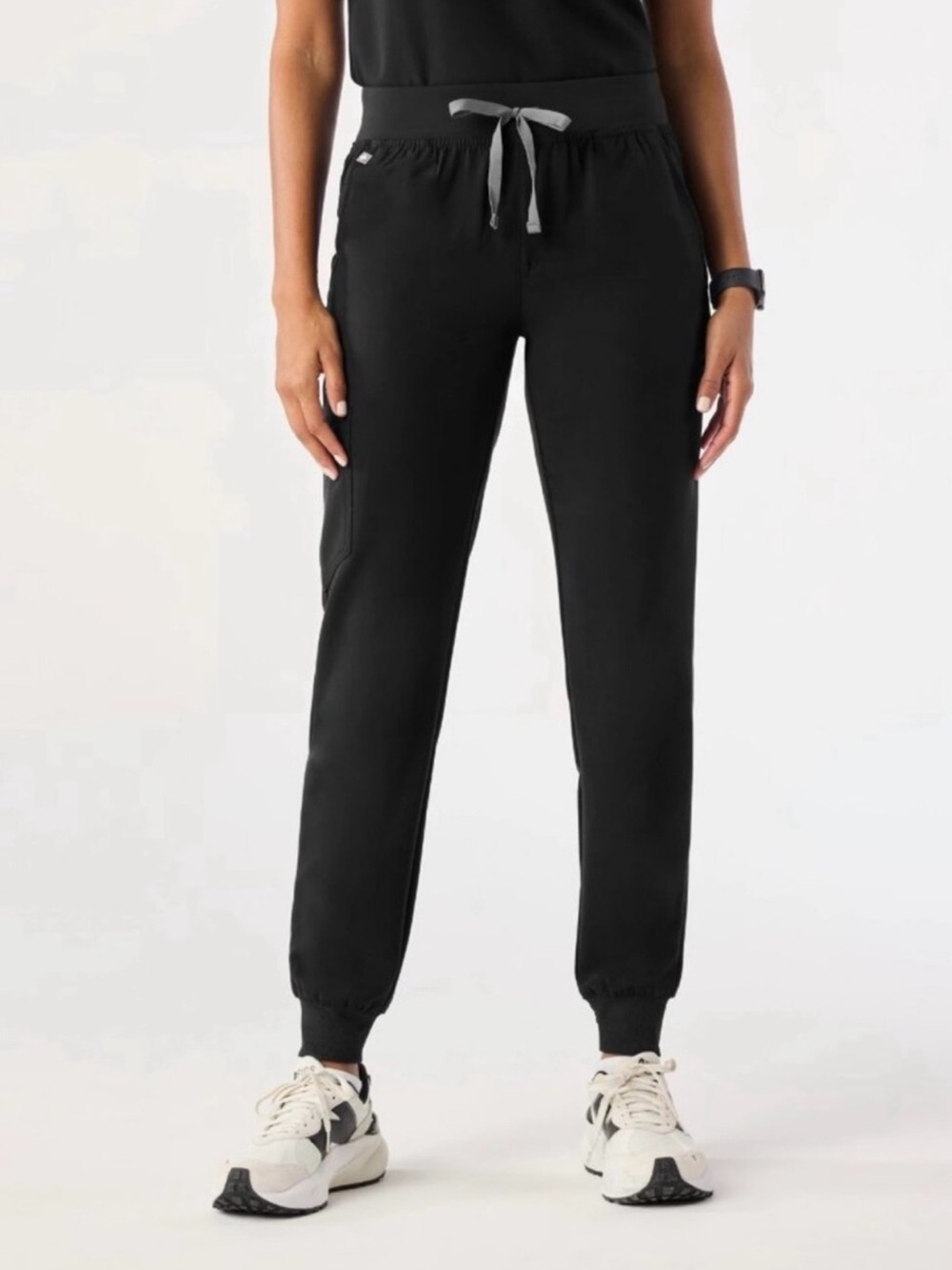 Figs Black Zamora Large Petite scrub pants
